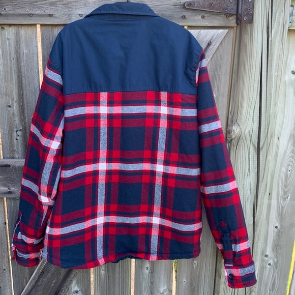 Mountain Warehouse Quilted Flannel Button down Men’s Plaid Shirt Jacket Size M - Picture 3 of 15